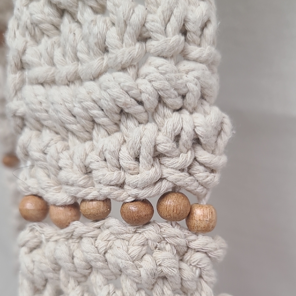 Free People Meet Me in Mallorca Cotton Crochet Beaded Crossbody Bag - Picture 2 of 5